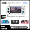 G28 4.3 Inch HD Screen Retro Handheld Video Game Console 128G Storage Linux Game Player 20+ Emulator Support C. 
