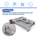 50Pcs 35mm DIN Rail Terminal Block End Stopper Mounting Clips. 