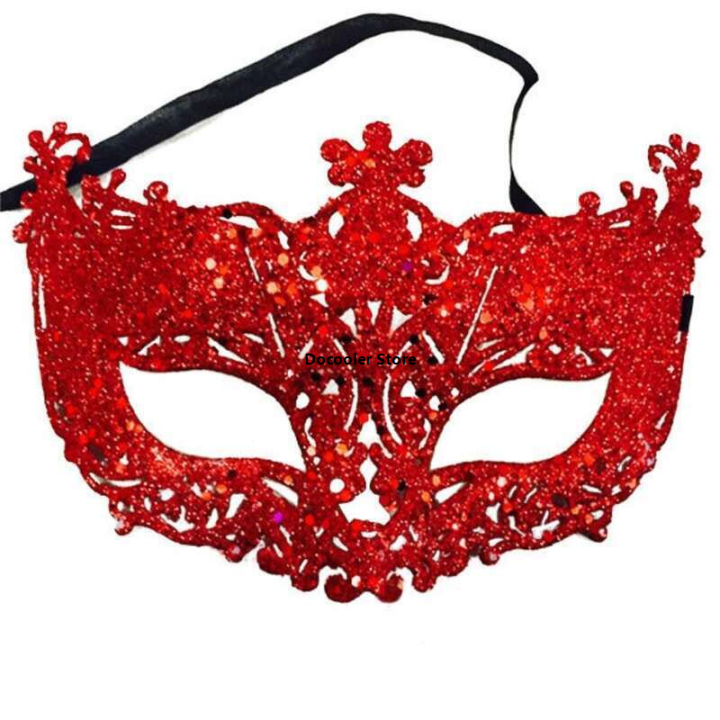 Venice masquerade party Halloween face ball carnival ADDIER princess half face show cosplay props eye supply supplies lace ball