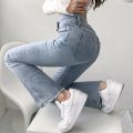 Women's Stretchable High Waist Belly Jeans Pant For Women 365. 