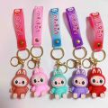 New Labubu the monster Creative Labubu Cute Cartoon Figure Key Chain Bag Car Key Chain Gift Pendant, Labubu. 