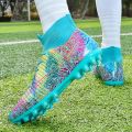 Men's Football Boots Cleats FG Soccer Cleats Athletic Hightop Shoe Competition/Training. 