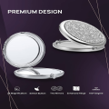 Lightweight Pocket mirror Practical Multi-functional Sleek design Compact wallet High-quality materials Make-up mirror for. 