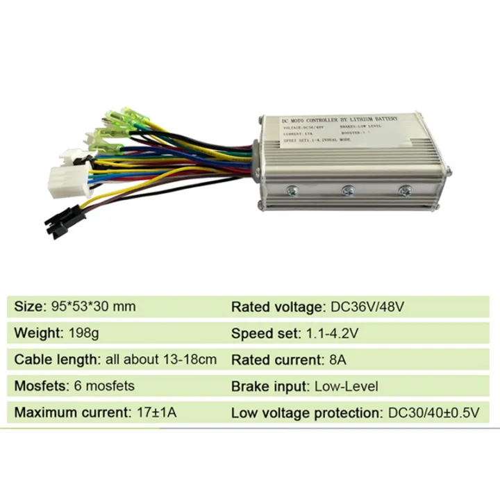 1%20PCS%2015A%20Controller%20with%20Light%20Replacement%20Parts%20for%2036V/48V%20250W/350W%20Electric%20Mountain%20Bike%20Conversion%20Kit%20-%20Image%206