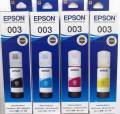 Epson 003 Genuine Ink (Set) L1110/L3100/L3101/L3110/L3115/L3116/L3150/L3151/L3152/L3156/L5190. 
