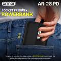 Armor AR-28PD 20000mAh Power Bank | 22.5W Fast Charging | Turbo/VOOC/Warp Support | Dual Built-in Cables (Type-C & Lightning) | Mini Size | Flight Friendly | 400 Days Warranty. 