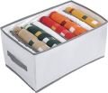 Clothes Storage Box Foldable Drawer Organizer With Handles, Fabric Closet and Storage Basket. 