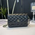 Crossbody Bag Pu Leather Mini Small Square Hand Bag with Chain And Stylish Lock for Women. 