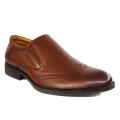 Black Horse Brown Slip On Formal Shoes For Men (Bh-77). 