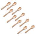 6 Pcs Natural Biodegradable Bamboo Wooden Spoon Eco Friendly Mini Tea Coffee Sugar Spoon. 