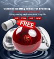 Infrared Heating Lamp Breeding Bulb With Free Heavy Duty Pendent Holder, 200W/250W Pet Brooder Hatch Chicken, Animals Infrared Lamp By Bijulipasal. 