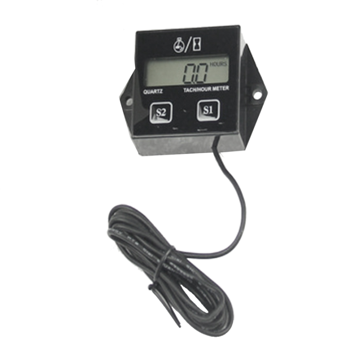 Engine%20Digital%20Display%20Tach%20Hour%20Meter%20Gauge%20Inductive%20Speedometer%20Car%20Stroke%20Tachometer%20Motorcycle%20Lawn%20Mower%20Black%20-%20Image%203