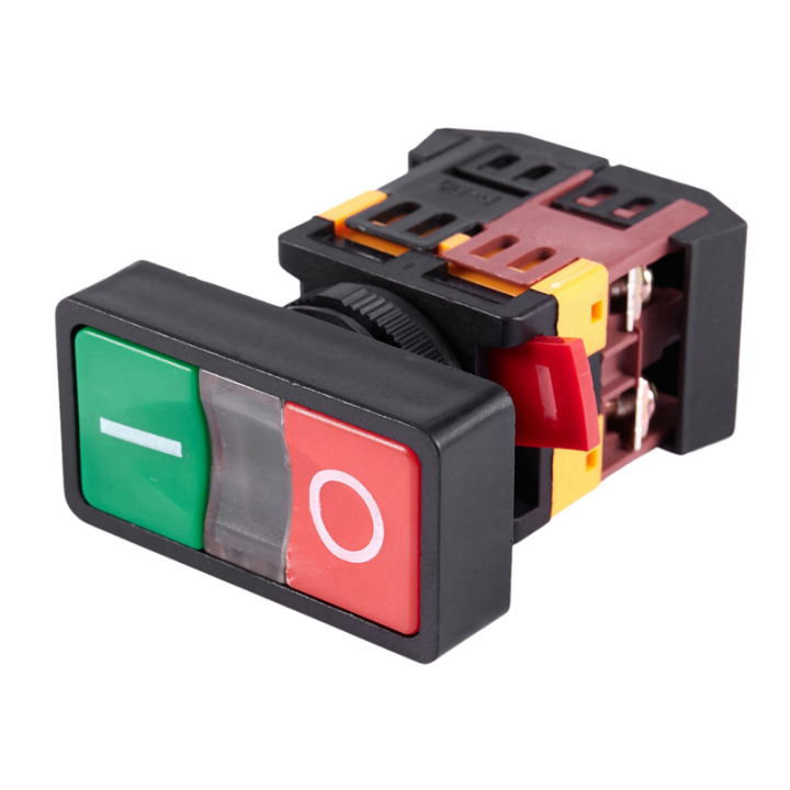 ARELENE%205X%20AC%20220V%20Yellow%20Light%20ON-OFF%20START%20STOP%20Momentary%20Push%20Button%20Switch%201%20NO%201%20NC%20-%20Image%202