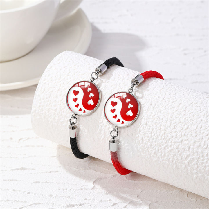 2%20Pcs/Set%20Romantic%20Couple%20Bracelet%20For%20Women%20Men%20Luminous%20Sun%20Moon%20Love%20Heart%20Charm%20Bracelet%20Friendship%20Lover%20Party%20Jewelry%20Gift%20-%20Image%204