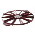 Cake Divider Slice Pie Cake 10 / 12 Piece Equal Portion Marker Divider Dark Red. 
