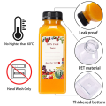 ARELENE 20Pcs 12oz Empty Plastic Juice Bottles with Caps,Reusable Water Bottles, Clear Containers with Black Tamper Evident Lids. 