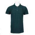 Pack Of 2 100% Cotton Polo T-Shirt For Men - Dark Green/Grey. 