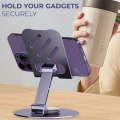 Best 360 Rotatable Metal Aluminium Phone Stand Base and Cell Phone Holder. 