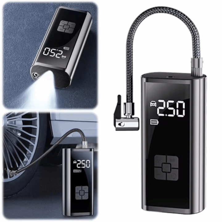 High Quality 4 In 1 Car Tire Inflator 12V With LED SOS Light Car Air ...