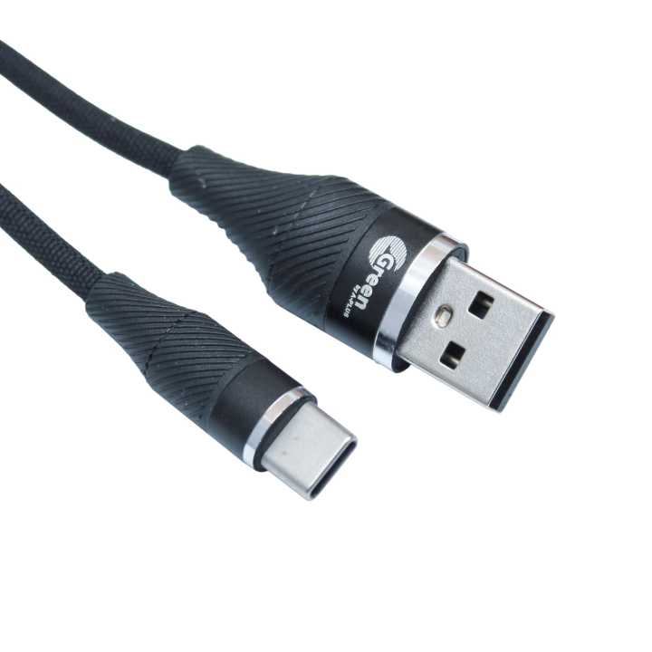 Green 3.1A Type-C Data Cable GR-101
