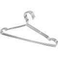 Metal Clothes Hange Bold Silver Solid Stainless Steel Hanger. 