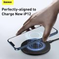 Baseus Simple Magnetic Wireless Charger(suit for IP12) Black. 