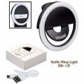 2025 NEW Rechargeable LED Selfie Circular Ring Light Lamp Clip-On Flash Camera Phone Best For Phones and Laptops. 