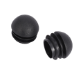 FORIDE 6 Pcs 25mm Dia Plastic Round Tube Inserts End Blanking Caps Black. 