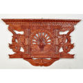 Wooden Hand-Carved Mayur Jhyal Peacock Window Large Size (17X27)” For Wall Decoration. 