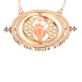 Harry Potter Necklace Time Turner Necklace 3D Hourglass Necklace Rotating SPins. 