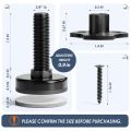 Nullmul Adjustable Leveling Feet, 3/8inch-16 Thread T-Nut Kit Furniture Levelers Table Feet, Heavy Duty Leg Levelers 4 Pack. 