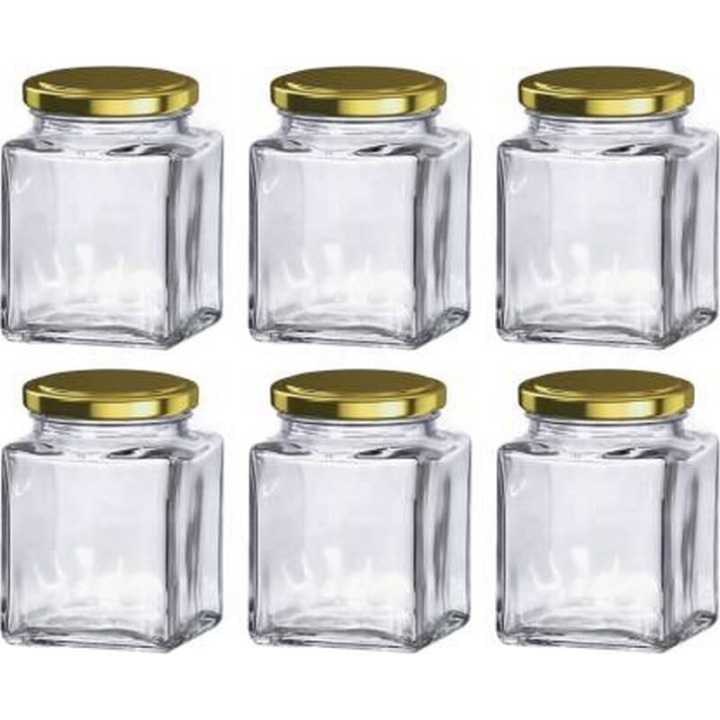 MM%205%20Piece%20Glass%20Jars%20/%20Jar%20300%20ml%20with%20Golden%20Lid%20Anti-Leak%20Jar%20with%20Metal%20Lid%20Container/Containers%20-%20Image%202