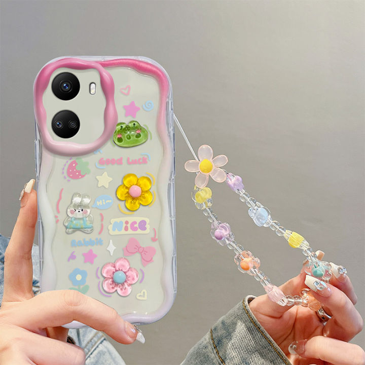 For%20Huawei%20Nova%2010%20SE%20Phone%20Case%203D%20Cute%20Animal%20Cartoon%20Patterns%20+%20Beautiful%20Flower%20Bracelet%20Soft%20Case%20-%20Image%204