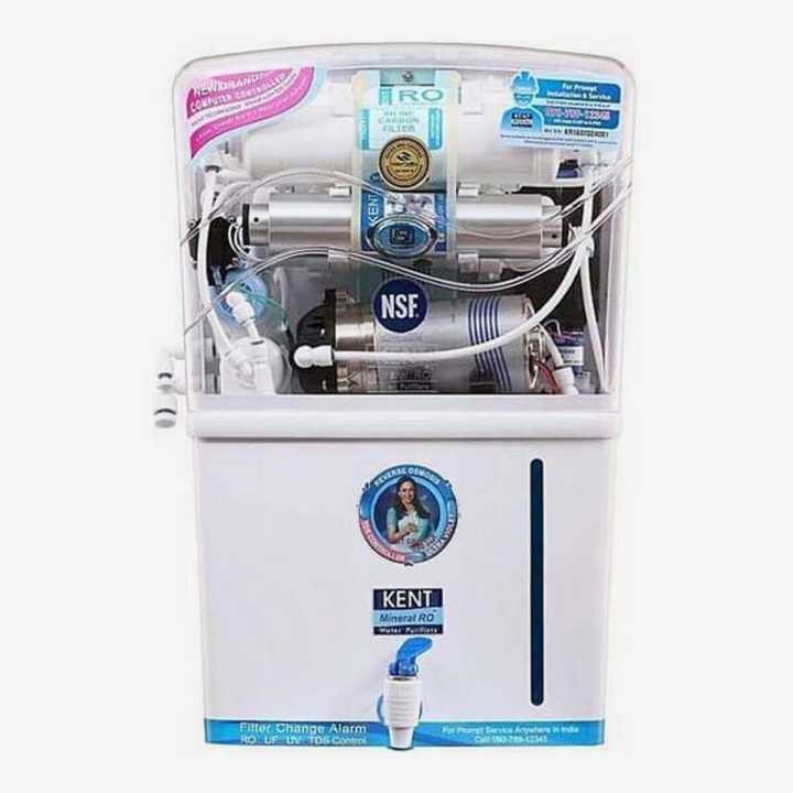 Kent Grand Alkaline 8-Liter Mineral Ro + Uv/Uf Water Purifier -(White)