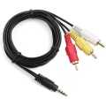 Av A/V Audio Video Tv Cable Cord Lead 1 By 3. 