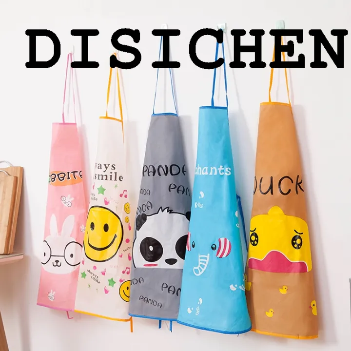 DISICHEN%202025%20New%20Panda%20Kids%20Aprons%20Waterproof%2050*70cm%20BBQ%20Bib%20Apron%20For%20Women's%20Kitchen%20Apron%20Cooking%20Baking%20Restaurant%20Workwear%20Cleaning%20Tools%20-%20Image%202