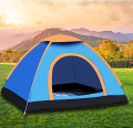 Waterproof Camping & Hiking Tent - 4-Person, Quick Setup, Anti-Mosquito, Large Space (Random Color). 