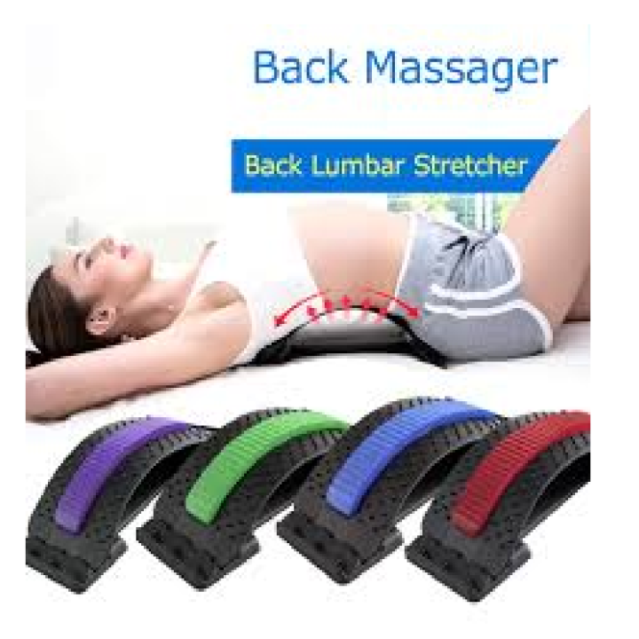 Lower and Upper Back Pain Relief, Lumbar Stretching Device，Posture