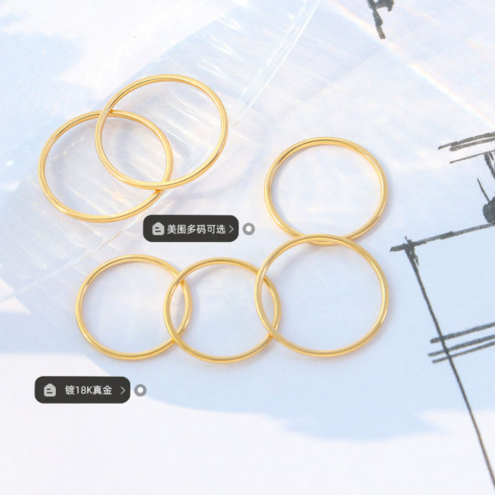 %E3%80%90Best%20Price%20Guaranteed%E3%80%91Japanese%20and%20Korean%20Style%20Cool%20Ins%20Style%20Distinctive%20Tail%20Ring%20Titanium%20Steel%20Plating%20Ring%20Ring%20for%20Men%20and%20Women%2018k%20Real%20Gold%20Jewelry%20A085%20-%20Image%202