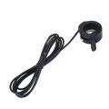 Durable 3 Wires Electric Thumb Throttle Left Right Handle 22.5 mm E-Bike Throttle Speed Controller Electric Bike. 