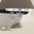 Butterfly Phone Dust Plug Hanging Ornament Mobile Pendant Decoration For Phone Layor. 