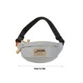 Casual Simple Japanese Harajuku Crossbody Bags Solid Color Zipper Shoulder Bags Versatile Nylon Waist Bag Female. 
