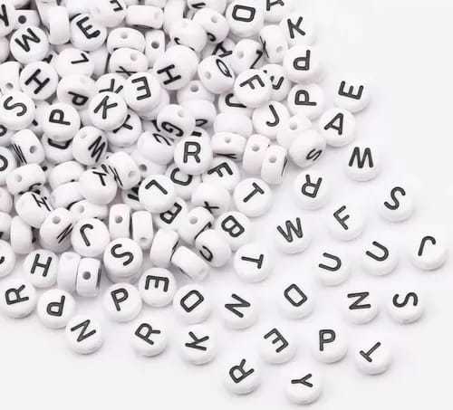 40%20Gram%20Black%20&%20White%20Mixed%20English%20Letter%20Acrylic%20Beads%20Alphabet%20Beads%20for%20Charms%20Bracelet%20Necklace%20For%20Jewelry%C2%A0Making%C2%A0DIY%20-%20Image%208
