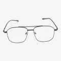 Square Double Bar Shape MetalFrame Normal  Glasses For Unisex. 