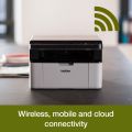 Brother DCP-1610W Mono Laser Multi-Function All-In -One ( Print < Scan & Copy ) Wireless Compact, A4 Printer For Small Office / Home Printer. 