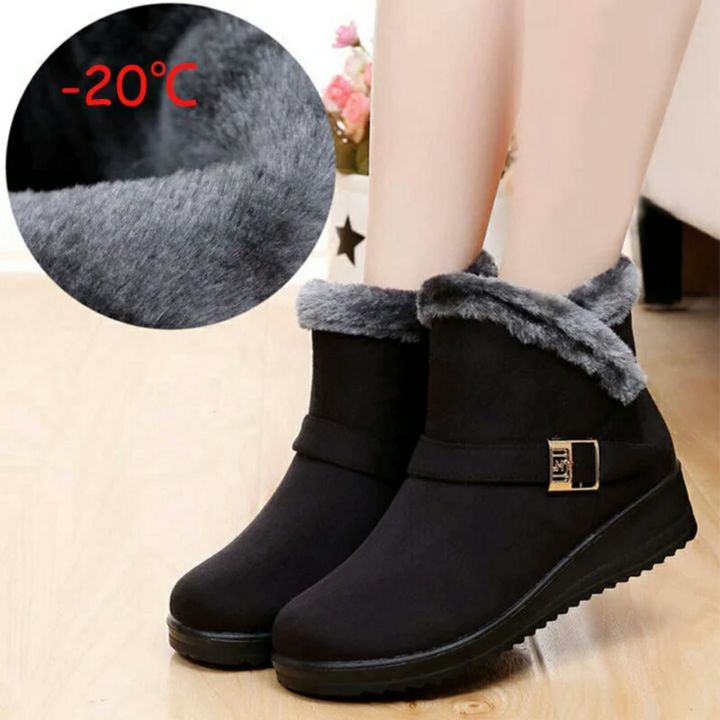 Women%20Winter%20Warm%20Snow%20Boots%20Fashionable%20Tassel%20Flat%20Platform%20Cotton%20Boots%20(Shoes-1)%20-%20Image%206