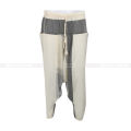 White/Grey Cotton Harem Pants For Men. 