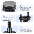 Nullmul Adjustable Leveling Feet, 3/8inch-16 Thread T-Nut Kit Furniture Levelers Table Feet, Heavy Duty Leg Levelers 4 Pack. 