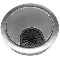 PC computer stainless steel 50 mm diameter Desk grommet cable hole cover. 