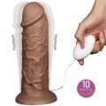 10.5'' Realistic Chubby Vibrating Dildo Sex Toy -LV111120. 